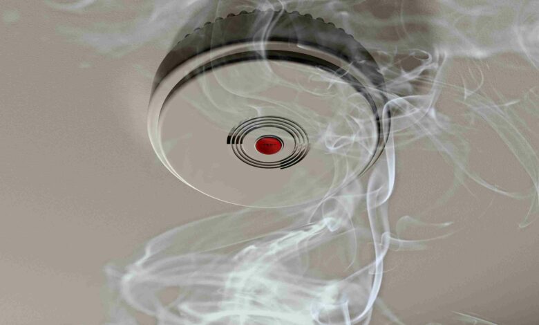 Smoke Alarm In A Smoky Room