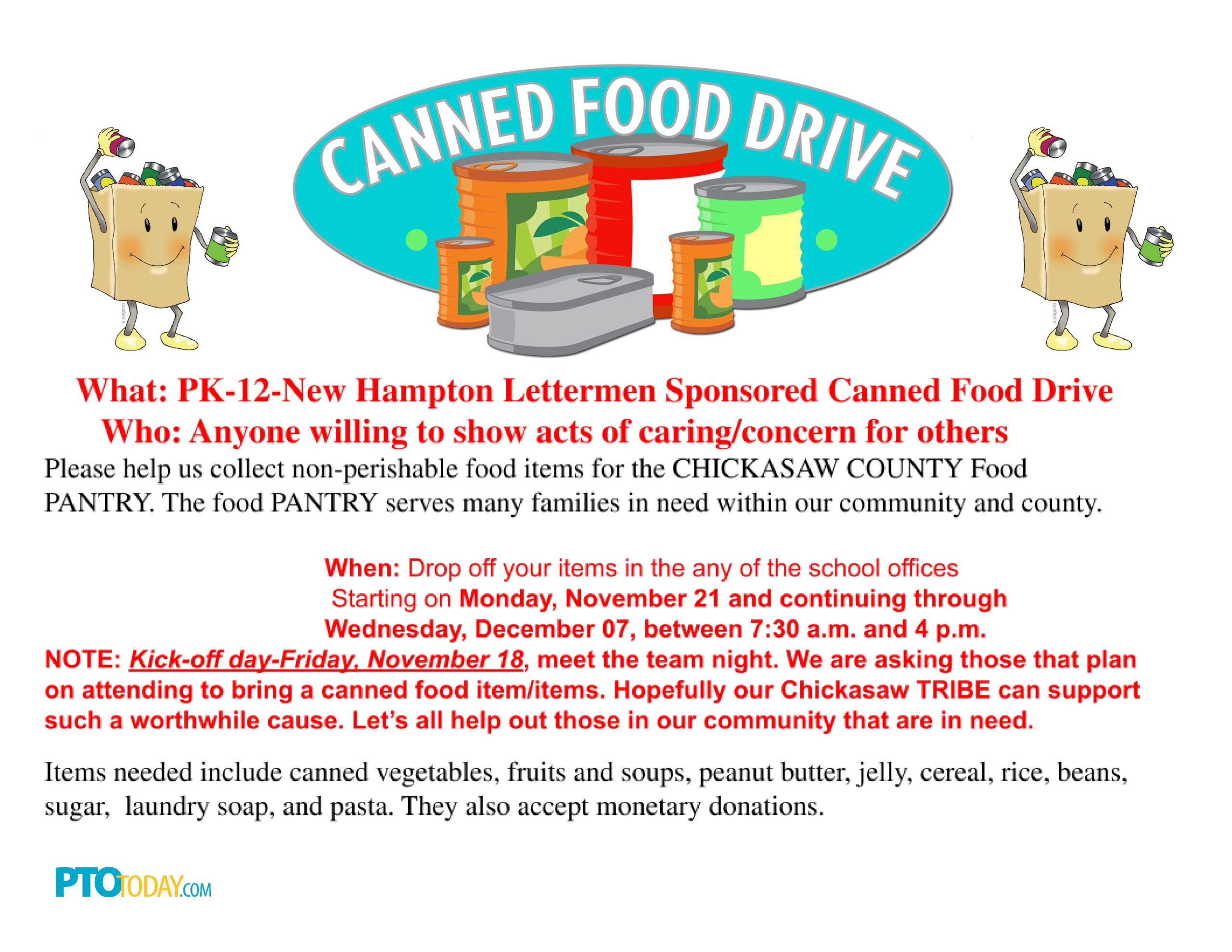Dennis Pagel - New Hampton Community Schools 11-04-22 LettermenCannedFooddriveFlyer2022.docx Page 0 Scaled