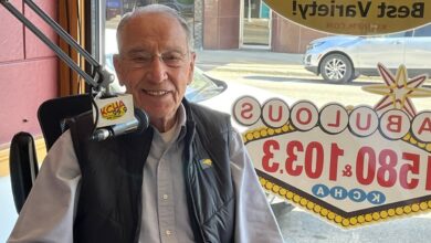 Grassley Visits KCHA KCZE 390x220