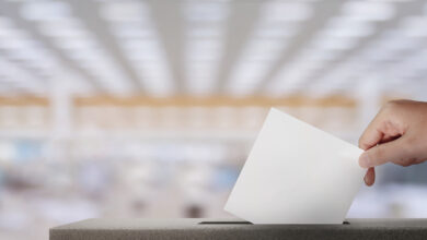 Bigstock The Voter Holding Ballot Pa 449871579 6451231 390x220