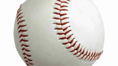 Baseball ball isolated on white background
