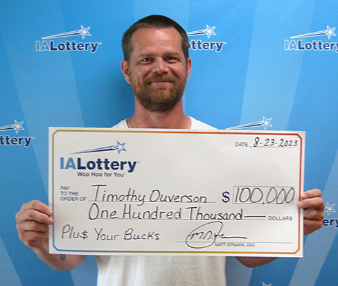 Timothy Ouverson IA Lottery Winner