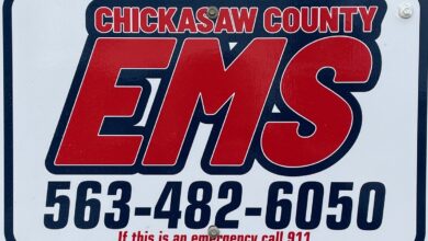 Chickasaw Co EMS Sign 390x220