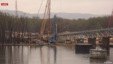View of Lansing Bridge Construction. Credit - https://iowadot.gov/lansingbridge
