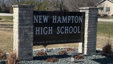 New Hampton High School Sign 2024 390x220
