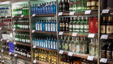 OSLO GARDERMOEN NORWAY – NOVEMBER 3:Alcohols in Duty Free Shop a