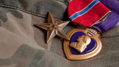 Bigstock Bronze And Purple Heart Medals 5078839 390x220