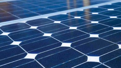 Bigstock 88421837 Solar Cell Generated Electrical Power By Sun Light Closeup Of Blue Photovoltaic Solar Panels 390x220