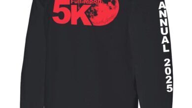 Full Moon 5K 2025 T Shirt 390x220