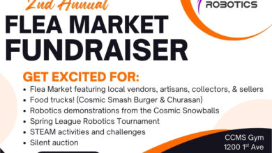 Robotics Flea Market Fundraiser 390x220