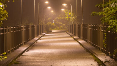 Bigstock Moody Bridge With Hazy Air At 377810872 390x220