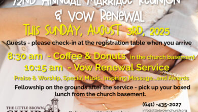 Little Brown Church 72nd Marriage Reunion Vow Renewal 390x220