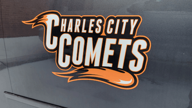 Charles City Comet Vehicle Decal 390x220