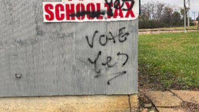 Vote No Sign Vandalism 1 390x220