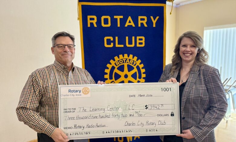 Rotary Radio Auction Gives Check To TLC 2026 780x470