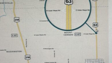 DOT MAP US 63 Cedar Wapsi Road 390x220