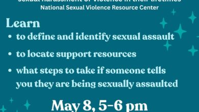 Cresco Library Sexual Assault Awareness Event 390x220