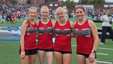 South Winneshiek 1A Girls 4x800 Meter Relay 3rd Place 390x220