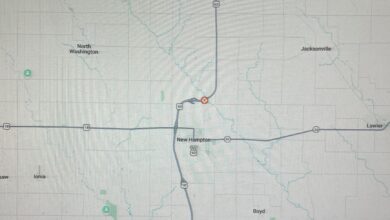 DOT Map Wapsipinicon Bridge Project Near New Hampton 390x220