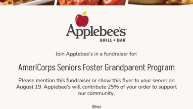 Applebees Foster Grandparent Fundraiser Aug 2026 390x220