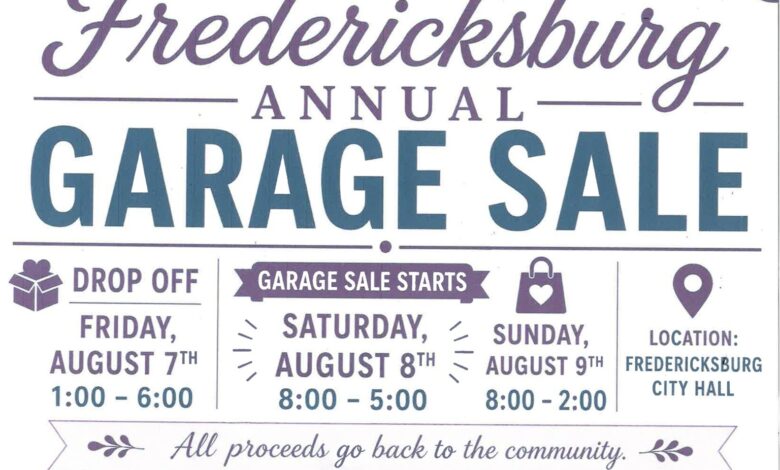 Women Of Frederocksburg Garage Sale 2026 780x470