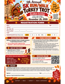 Turkey Trot Registration Form 2026 Page 1 278x360