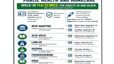 Flu Clinics Chickasaw Co Public Health Sept 2026 390x220