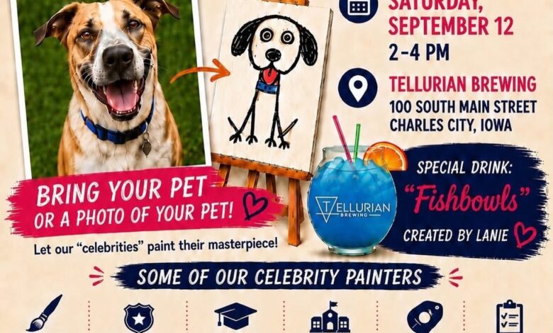 “Poorly Painted Pets” Saturday (Sep. 12) to Raise Money for Floyd County Food Pantry Poorly Painted Pets 780x470